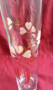 Ретро стъклена ваза  с позлата , снимка 1 - Антикварни и старинни предмети - 17710399