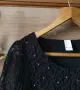 Черна елегантна рокля кукленска с тюл Vila, снимка 5