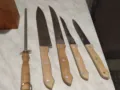 Ножове Метеор нови 4броя и масат за точене има стативе  за поставяне, снимка 6