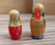 Дървени матрьошки 5 и 6 см. голямата, снимка 2