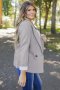 Дамско сиво сако с ревер, снимка 4