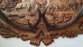 Пано - дърворезба с еленови рога, уникат, снимка 6