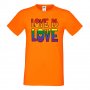  Мъжка тениска Love is Love 1 multicolor Прайд,Празник.Повод,Изненада, снимка 8