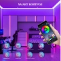 Интелигентна неонова LED лента 5 метра – RGB осветление с управление през телефон и дистанционно, снимка 7