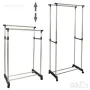 ДВОЕН Щендер за Дрехи/Функционална Двойна Закачалка на Колела, снимка 2