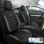 Висококачествена автомобилна тапицерия Otom Iconic, ортопедичен дизайн - Черно и сиво, снимка 2