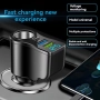 Разклонител на запалка  1 гнездо + 2 х USB + TYPE C + Волтметър, QC 3.0, снимка 1