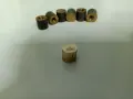 Декоративно месингово "цилиндърче" ф10х10 мм., снимка 2
