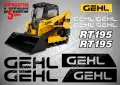 GEHL строителна техника и механизация стикери, снимка 12