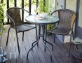 ПРОМОЦИЯ! Градински комплект – маса с 2 стола цвят кафяв, снимка 2