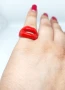 Пръстен червени устни, снимка 4