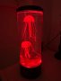 LED нощна лампа - аквариум с две синтетични медузи,пет цвята, снимка 9