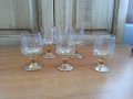 Стари стъклени чаши чашки, снимка 5