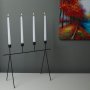 Висок метален свещник, 4 места за свещи, снимка 1 - Декорация за дома - 42861039