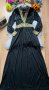 Дълга рокля с бродерии, снимка 1 - Рокли - 42809756