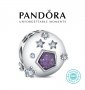 Талисман Pandora Пандора сребро 925 Purple Sky. Колекция Amélie, снимка 1 - Гривни - 39568410