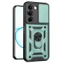 За Realme C100 5G / C83 5G Удароустойчив TPU PC Калъф с Въртяща Стойка, Плъзгащо Капаче за Камерата , снимка 5