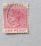 Пощенска марка, о-в Гренада 1887г.-куриоз. , снимка 1 - Филателия - 44569507