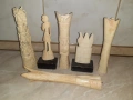 Лот фигури статуетки от кост, снимка 1
