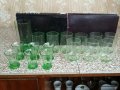 Чаши от зелено стъкло 