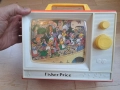ретро английска детска музикална играчка телевизор Fisher price , снимка 3