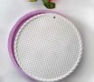 Кръг ситна мрежа основа за пано рамка силиконов молд форма калъп фондан гипс, снимка 2