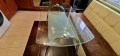 Стъклена трапезна маса, снимка 3