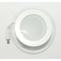 LED панел за вграждане стъкло - кръг, 12 W бяла светлина с LED драйвер, снимка 1 - Лампи за таван - 39220229