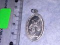 РЯДКА КАТОЛИЧЕСКА ПОСРЕБРЕНА ДВУСТРАННА ИКОНКА РЕЛИГИОЗЕН МЕДАЛЬОН 31233, снимка 7