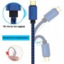 Дълъг USB кабел 3A за бързо презареждане-Micro USB/Type C/Lightning, снимка 6