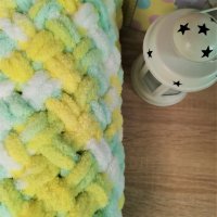 Бебешко одеало "Топла Прегръдка", ръчна изработка, избор на цветове, снимка 9 - Спално бельо и завивки - 35229959