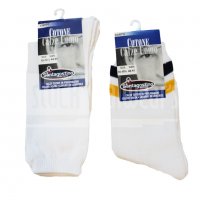 Santagostino 40-41,42-43,44-45 италиански бели с цветен кант мъжки чорапи от памук чорапи за спорт 
