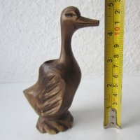 Пате гъска птица моливник дърворезба дървено, снимка 7 - Статуетки - 29299533