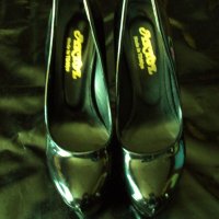 Лачени обувки-черни с 15см ток, снимка 6 - Дамски елегантни обувки - 29929090
