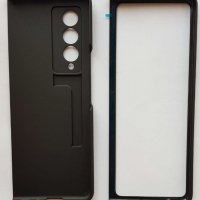 Луксозен пластмасов калъф за Samsung Z Fold 3 З (ФОЛД 3)- черен, снимка 2 - Калъфи, кейсове - 36580554