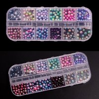 Палитра цветни перли за декорация на маникюр № Т03 , снимка 1 - Продукти за маникюр - 34633508