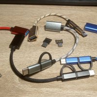 Нови цветове!!! Micro Usb / Type C to USB converter OTG Преходник, снимка 3 - USB кабели - 34215485