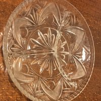 Кристална кръгла ордьовърна чиния, снимка 2 - Чинии - 31389392