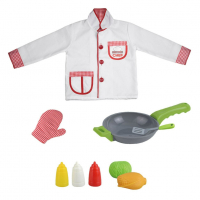 Униформа на готвач с аксесоари, червен/бял, снимка 1 - Други - 36567922