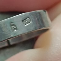 Красив сребърен пръстен маркиран #ВВ2, снимка 3 - Пръстени - 44326947