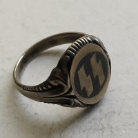 Сребърен пръстен с ниело, снимка 3 - Пръстени - 30068427