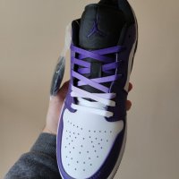 Нови Nike Air Jordan 1 Low Purple , снимка 9 - Маратонки - 36807266