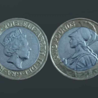 Колекционерски монети 2 паунда, 50 Пенс, снимка 4 - Нумизматика и бонистика - 44623452