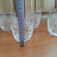 Кристални чаши, снимка 3 - Антикварни и старинни предмети - 36553643