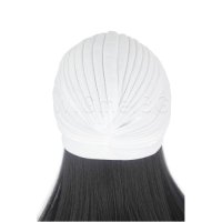 Тюрбан за коса едноцветен бял, снимка 2 - Аксесоари за коса - 40495452