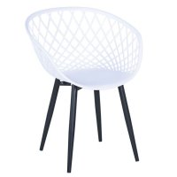 Икономични дизайнерски градински пластмасови столове кресла в черен цвят , снимка 5 - Градински мебели, декорация  - 40215212