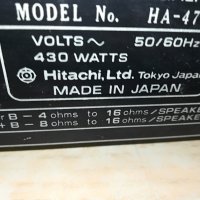 ПОРЪЧАН-HITACHI HA-4700 STEREO AMPLIFIER-MADE IN JAPAN 1506221909, снимка 15 - Ресийвъри, усилватели, смесителни пултове - 37098261