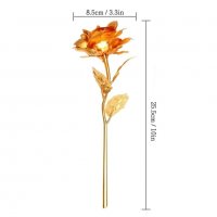 Golden rose 24K Златна роза с поставка- стойка LOVE  Вечен подарък за твоята половинка , снимка 4 - Други стоки за дома - 31675807