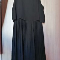 MANGO черна рокля плисе #размер M, снимка 3 - Рокли - 30316774