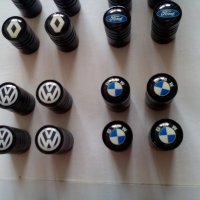Качественни черни капачки за вентили винтили с емблеми на марка кола автомобил мотор камион джип мик, снимка 6 - Аксесоари и консумативи - 29811432